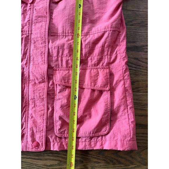 Vintage 90s Eddie Bauer Parka Coat Pink Removable Hood Women's Size Medium‎ - Picture 10 of 12